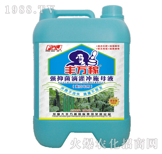黃瓜專用強(qiáng)抑菌滴灌沖施母液-豐萬稼