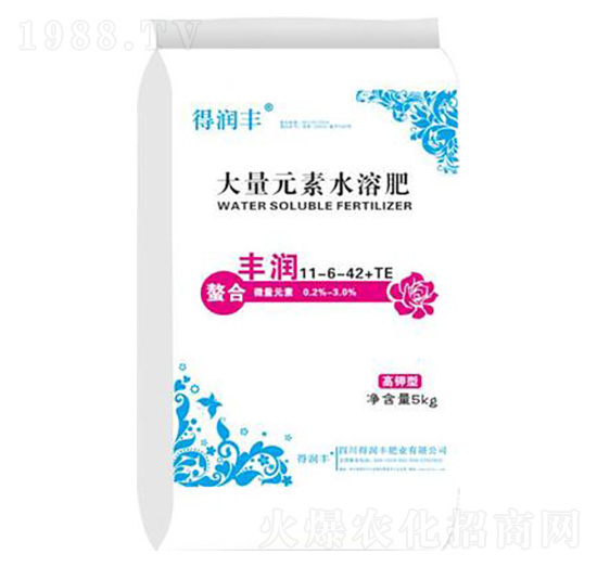 高鉀型大量元素水溶肥11-6-42+TE 得潤(rùn)豐