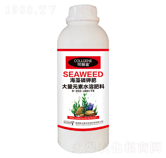 大量元素水溶肥料0-350-480+TE-海藻磷鉀肥-聯(lián)合喜農