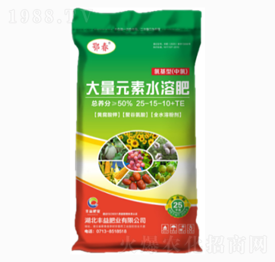 �Ȼ��ʹ���Ԫ��ˮ�ܷ�25-15-10+TE-�S��ʘI(y��)