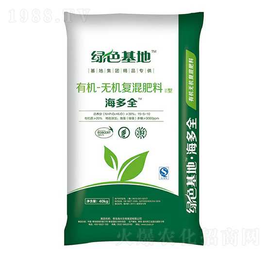 海多全有機(jī)無機(jī)復(fù)混肥料15-5-10-綠色基地-海大生物