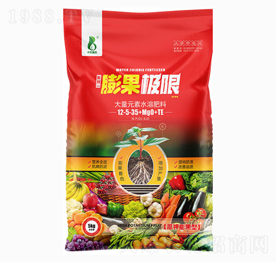 大量元素水溶肥料12-5-35+MgO+TE-膨果極限-中農奧邦