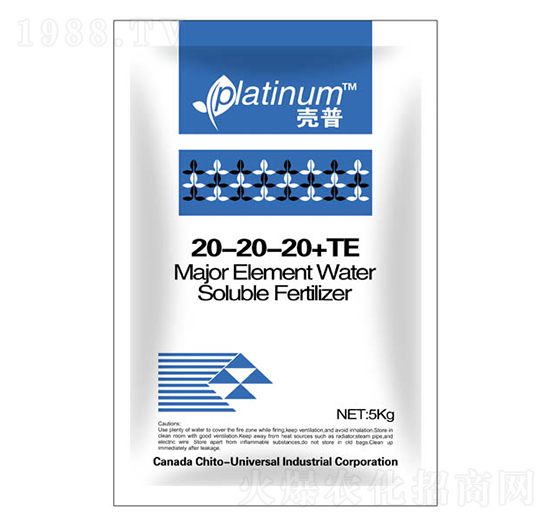 大量元素水溶肥料20-20-20+TE-殼普-康冉國際