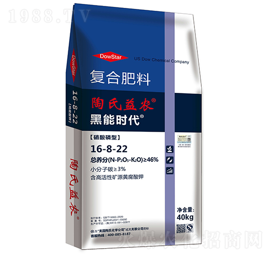 硝酸磷型復(fù)合肥料16-8-22-黑能時代-陶氏益農(nóng)