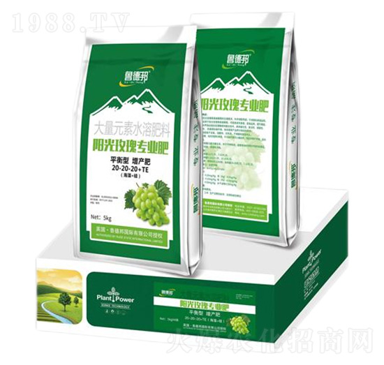 陽光玫瑰專用平衡型大量元素水溶肥料20-20-20+TE-魯?shù)掳? style=