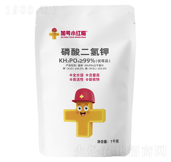 晶體型磷酸二氫鉀-加號小紅帽