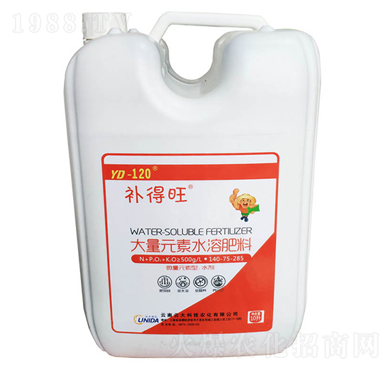 大量元素水溶肥料液體肥140-75-285-補得旺-云大科技