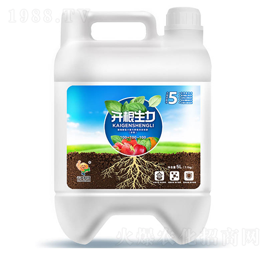 大量元素水溶肥料液體肥100-100-100-開根生力-云大科技