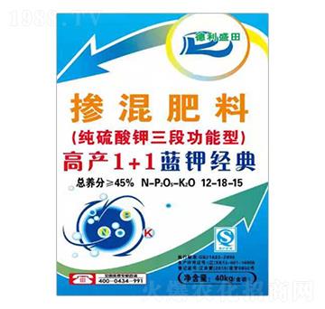 純硫酸鉀三段功能型摻混肥料12-18-15-德利盛田