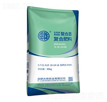 生物源黃腐酸螯合態(tài)復合肥料18-18-18-龍蟒大地-農技小院