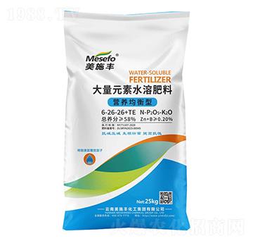 營養(yǎng)均衡型大量元素水溶肥6-26-26+TE-美施豐