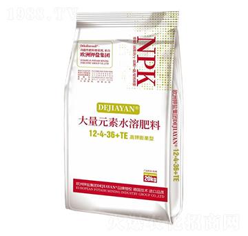 高鉀膨果型大量元素水溶肥料12-4-36+TE-德鉀鹽國(guó)際