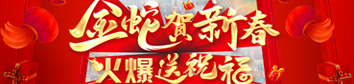 金蛇賀新春，火爆送祝福！